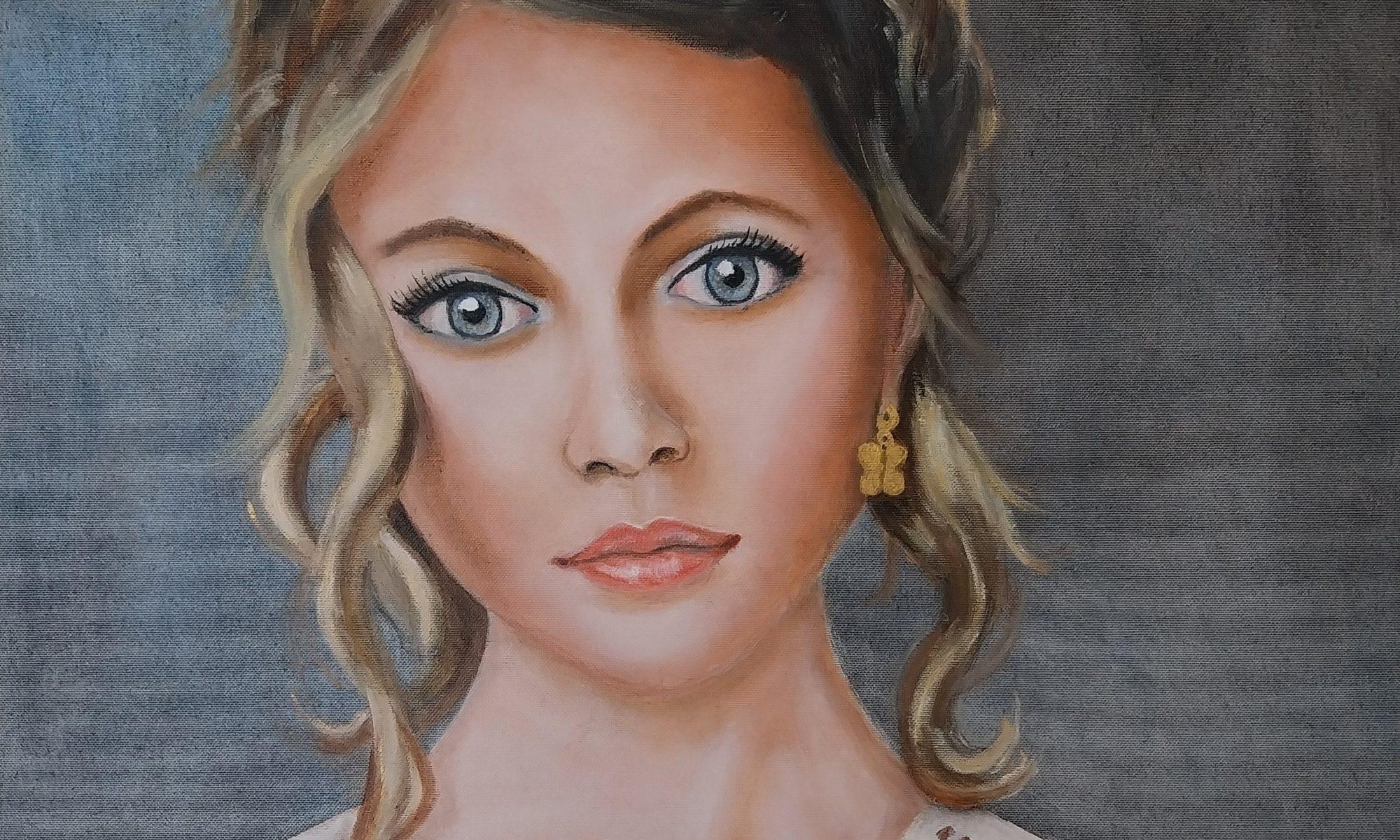Natalie olieverf portret